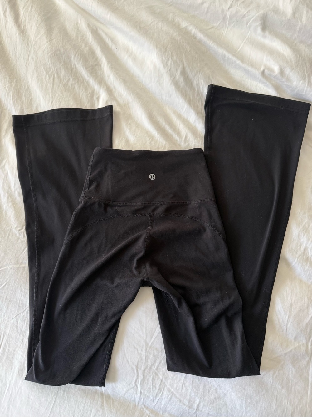 Lululemon Athletica Black Flare Leg Yoga Pants Size 0